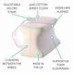 Orthopedic Memory Foam Knee Pillow with Adjustable Strap additional 4